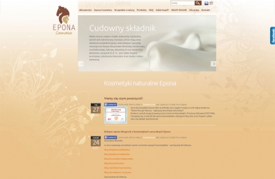 Strona wizerunkowa marki Epona Cosmetics